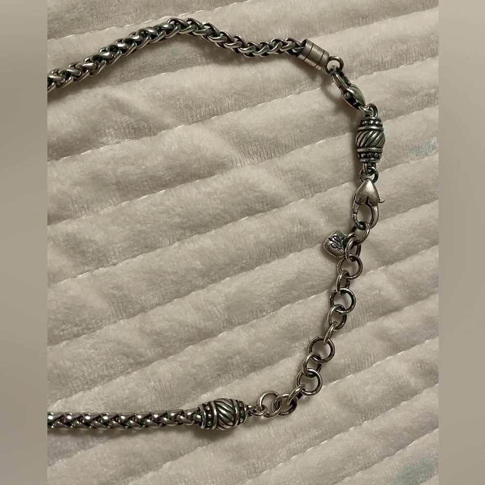 Brighton Silver Necklace with Black, White and Yellow Charms - Picture 4 of 7